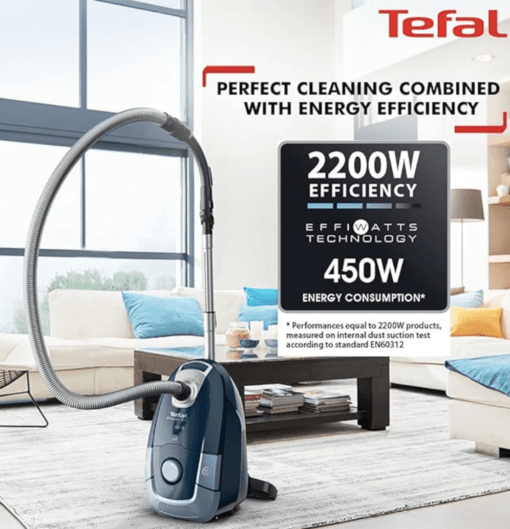Tefal Multi Purpose Power XXL Animal KIT Vacuum Cleaner, High Energy Efficiency with 5 Versatile Attachments for All Types, Floor Corners, Animal Hair, and 10 Years - Image 2